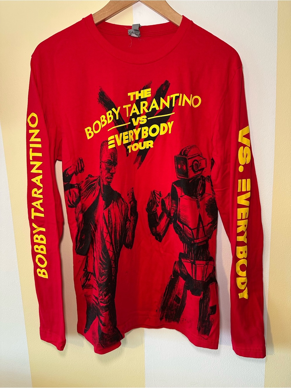 Logic Bobby Tarantino vs Everybody Tour Red Long Sleev AOP Men’s Size Medium